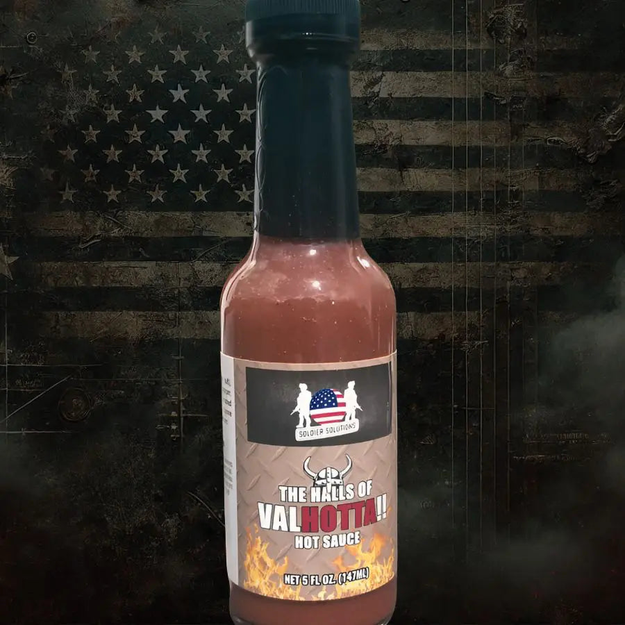 The Halls of Valhotta hot sauce with habanero and cayenne blend