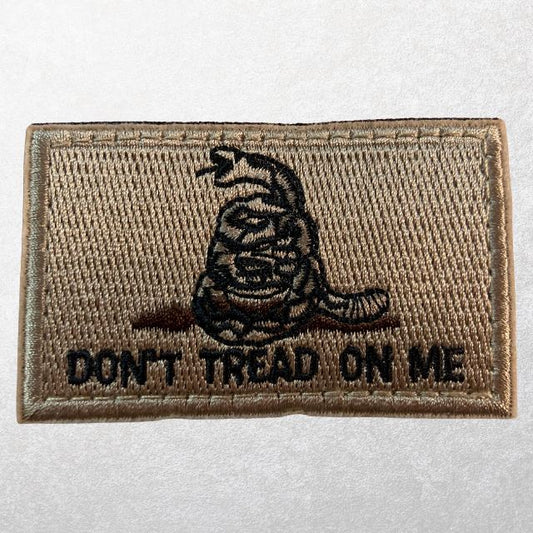 Tactical morale patch tan Don’t Tread On Me MOLLE patch for tactical gear