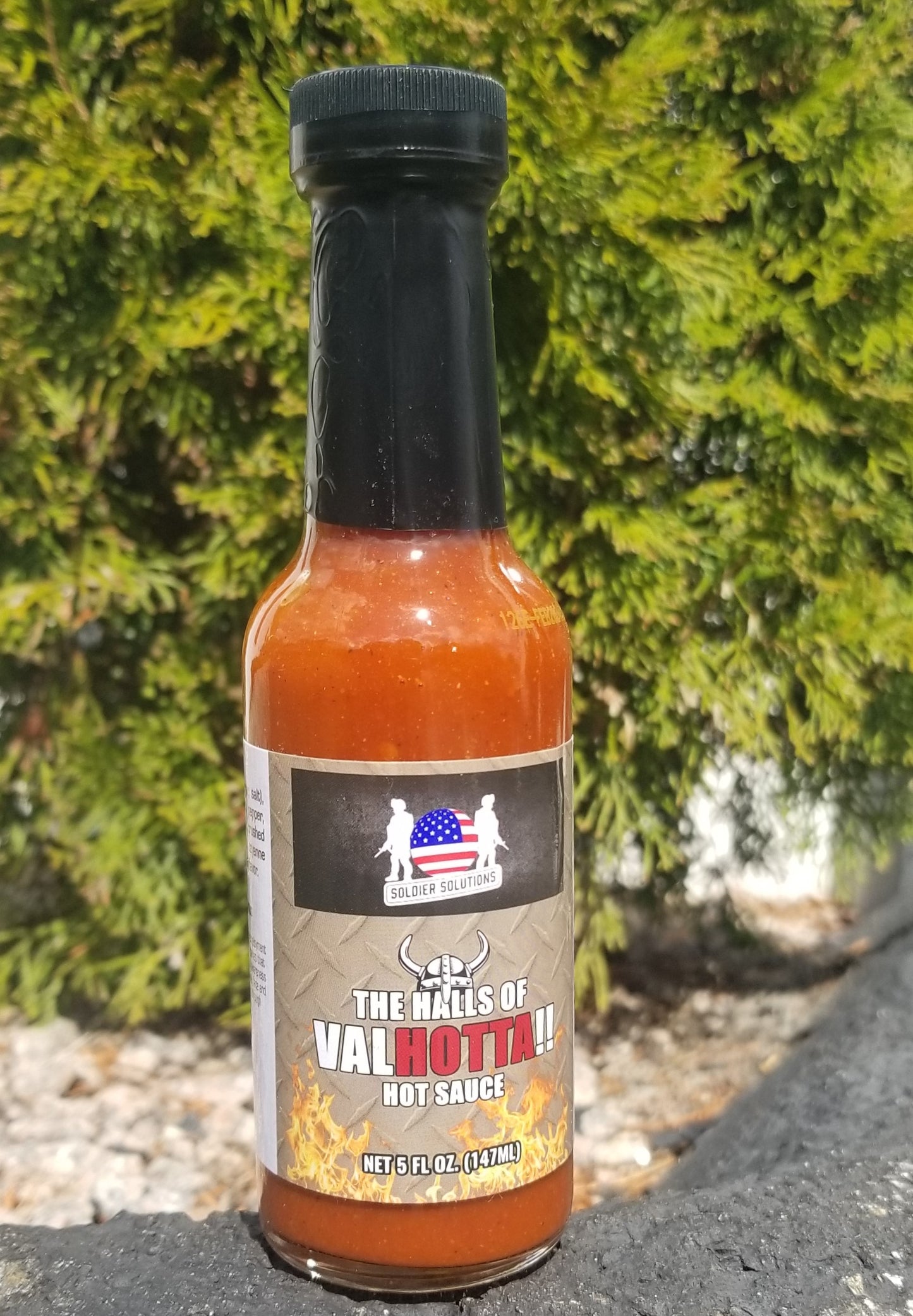 The Halls of Valhotta patriotic hot sauce with habanero and cayenne blend