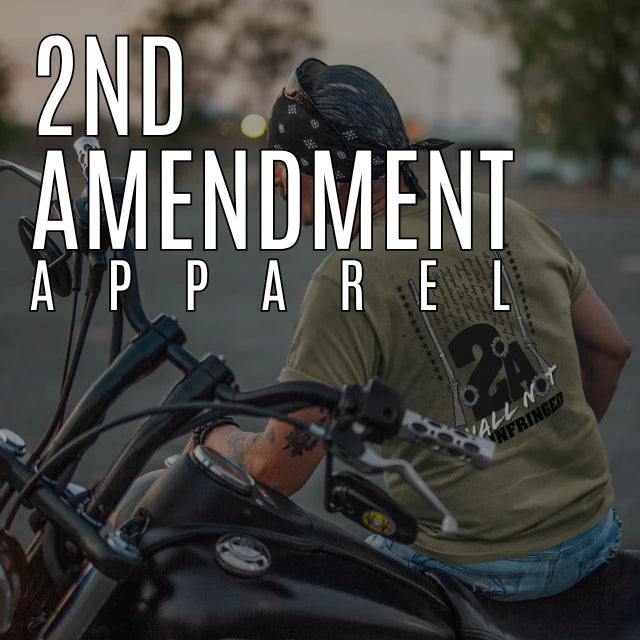 Pro Second Amendment patriotic apparel – United We Stand shirt by Soldier Solutions with American flag background