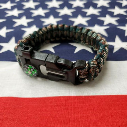 Camo 550 Paracord Survival Bracelet