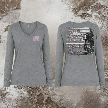 Never Depend On A Man Long Sleeve Tee