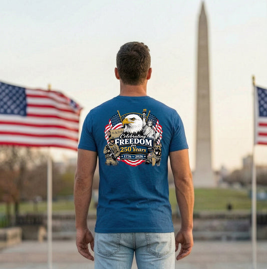 Celebrating Freedom for 250 Years Unisex T-Shirt