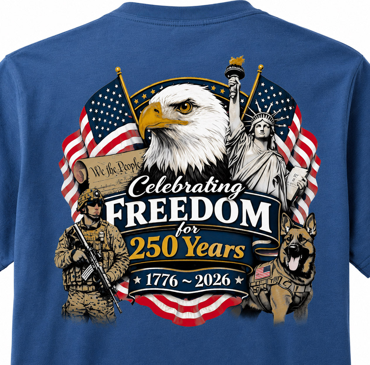 Celebrating Freedom for 250 Years Unisex T-Shirt
