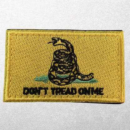 Patriotic morale patch yellow Don’t Tread On Me tactical MOLLE patch