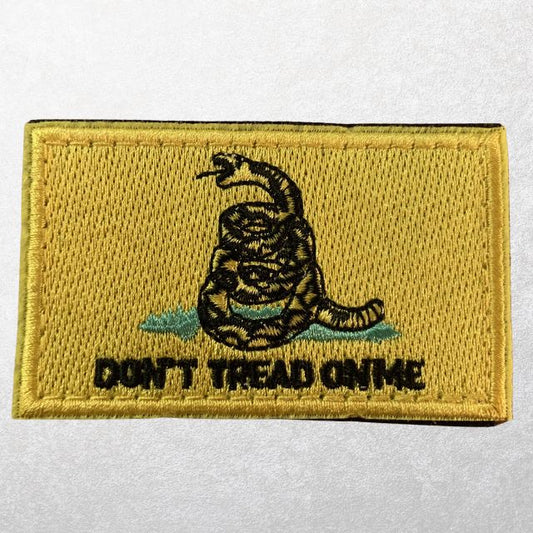 Patriotic morale patch yellow Don’t Tread On Me tactical MOLLE patch