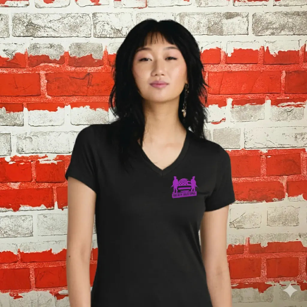 Front view of Strapped women’s black tank top from Soldier Solutions
